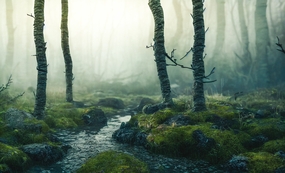 迷雾森林唯美意境图片